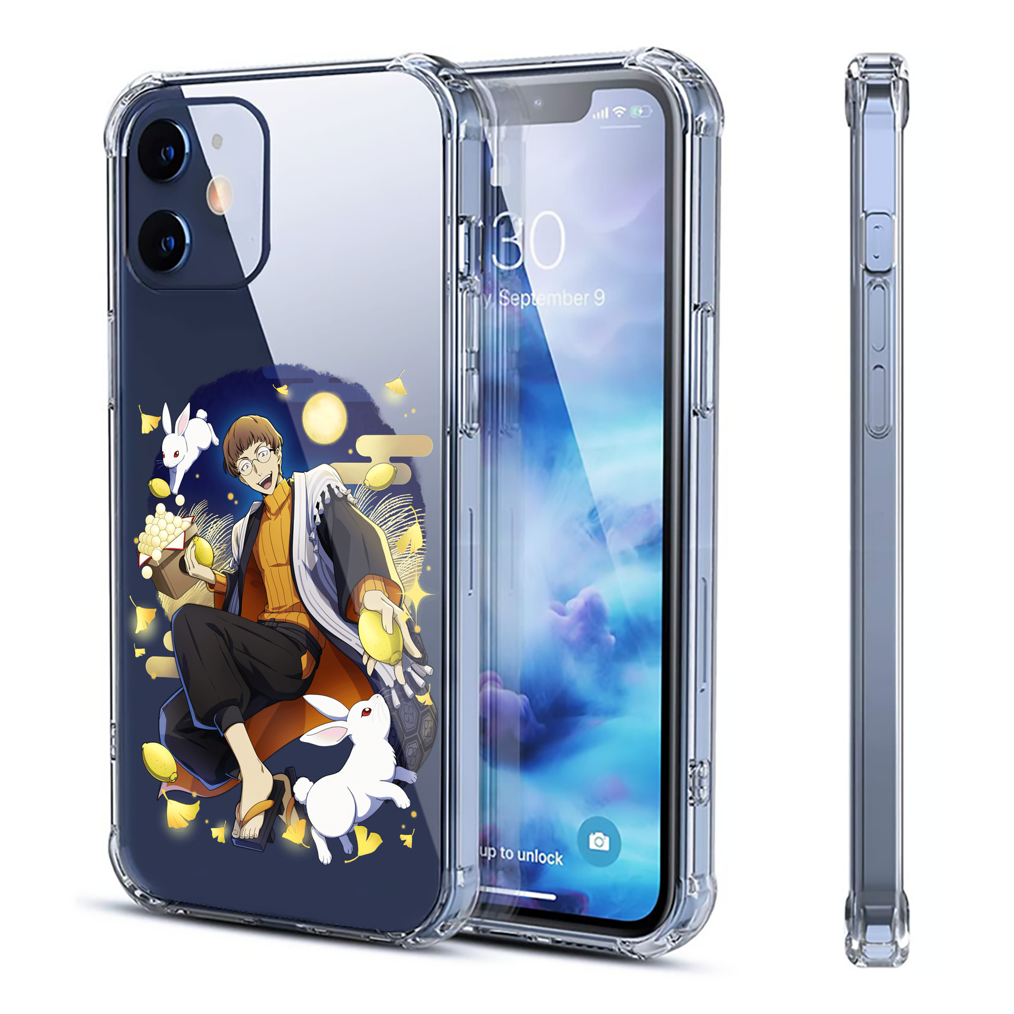 （画像用） 文豪ストレイドッグス Bungo Stray Dogs 【iPhone 12シリーズ対応】透明スマホケース（クリアソフトケース）